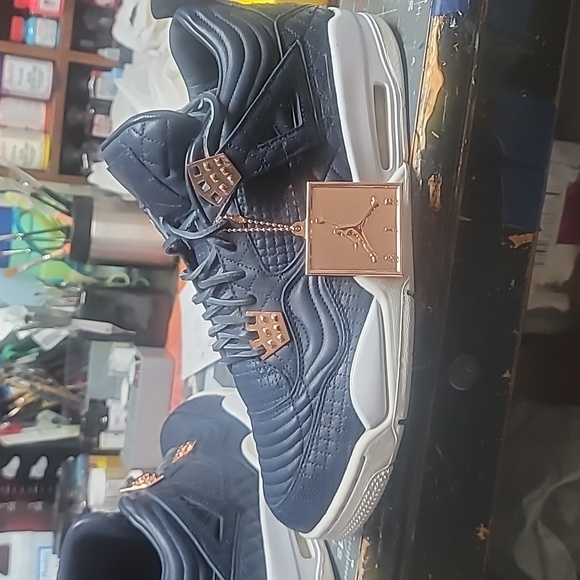 Air jordan 4 retro PRM "Obsidian" mens size 12 - Picture 5 of 7